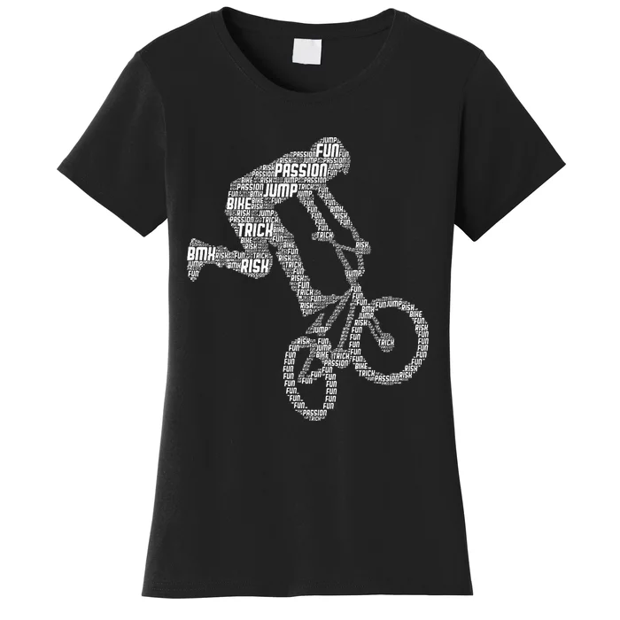 Bmx Rider Bike Bicycle Stunt Racing Boy Women's T-Shirt