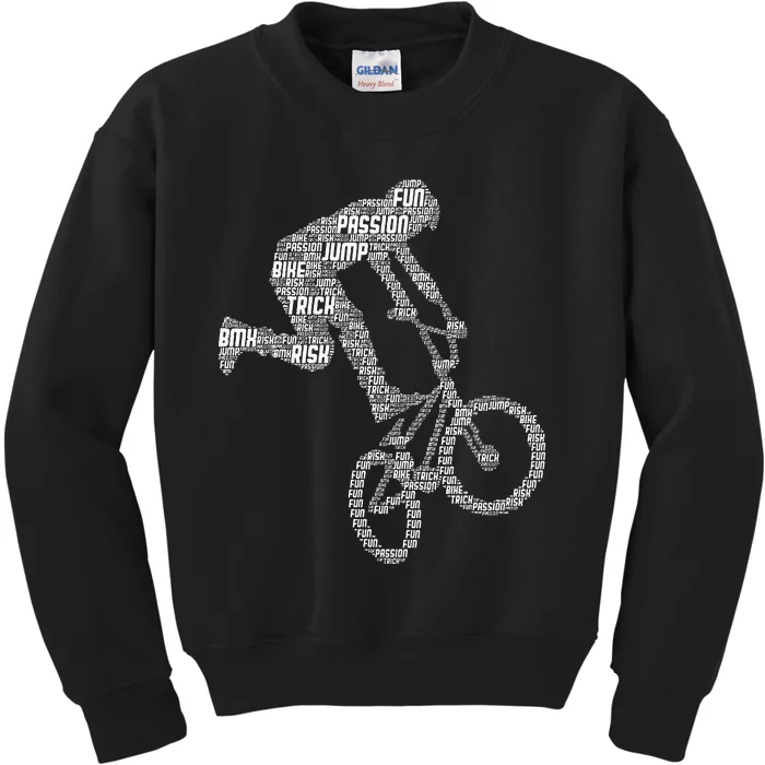 Bmx Rider Bike Bicycle Stunt Racing Boy Kids Sweatshirt