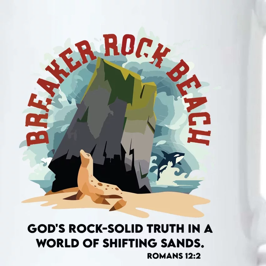 Breaker Rock Beach Gods Rock Solid Truth In A World Vbs 2024 Black Color Changing Mug