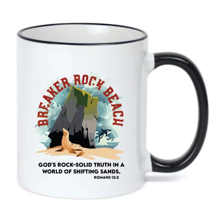 Breaker Rock Beach Gods Rock Solid Truth In A World Vbs 2024 Black Color Changing Mug