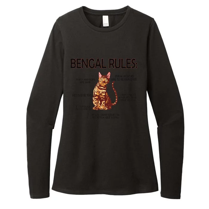 Bengal Rules Bengal Cat Owner Bengal Lover Womens CVC Long Sleeve Shirt