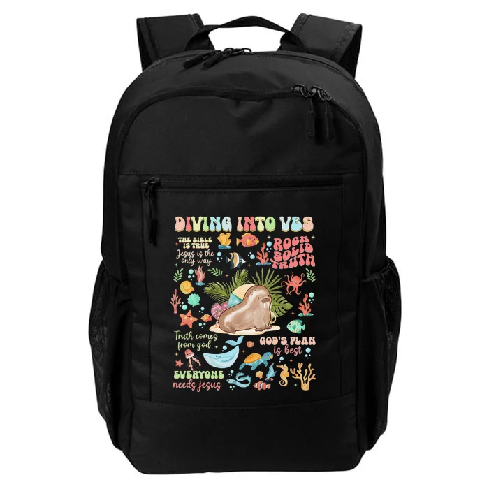 Breaker Rock Beach GodS Rock Solid Vbs 2024 Gift Daily Commute Backpack