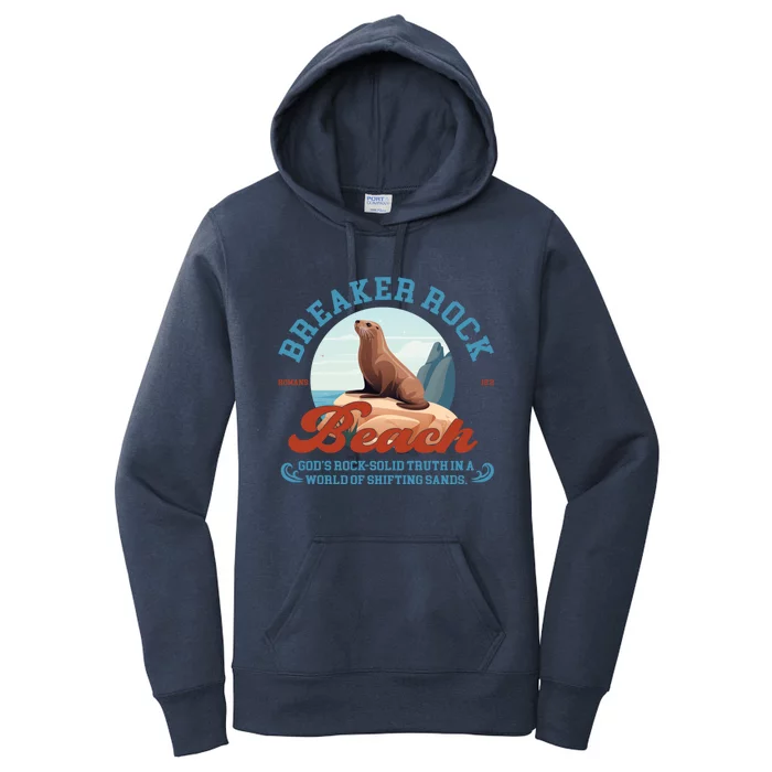 Breaker Rock Beach GodS Rocksolid Truth Vbs 2024 Gift Women's Pullover Hoodie