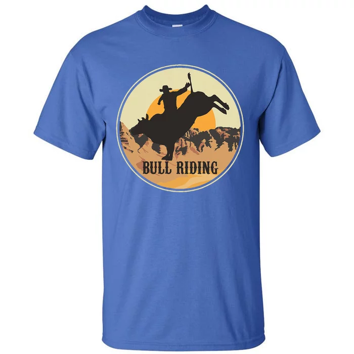 Bull Riding Bullriding Cowboy Western Rodeo Tall T-Shirt