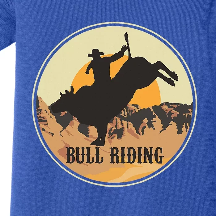 Bull Riding Bullriding Cowboy Western Rodeo Baby Bodysuit