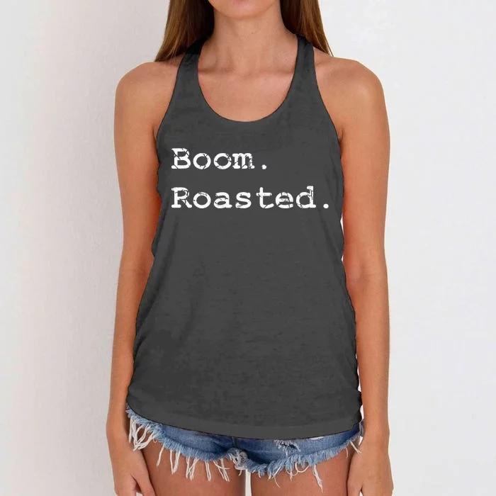 Boom Roasted Women's Knotted Racerback Tank