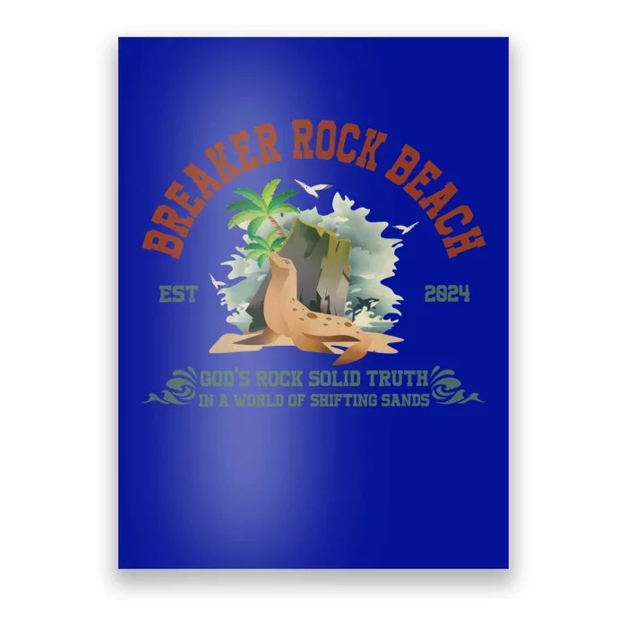 Breaker Rock Beach Vbs 2024 Christian GodS Rock Solid Truth Gift Poster