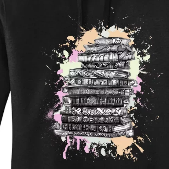 Books Reading Book Lover Gifts Book Art Women's Pullover Hoodie