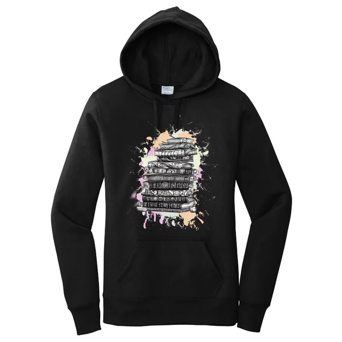 Books Reading Book Lover Gifts Book Art Women's Pullover Hoodie