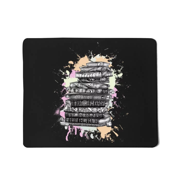 Books Reading Book Lover Gifts Book Art Mousepad