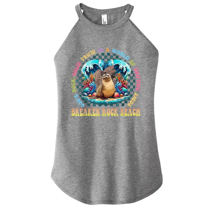 Breaker Rock Beach Vbs 2024 Gods Rock Solid Truth In A World Women’s Perfect Tri Rocker Tank