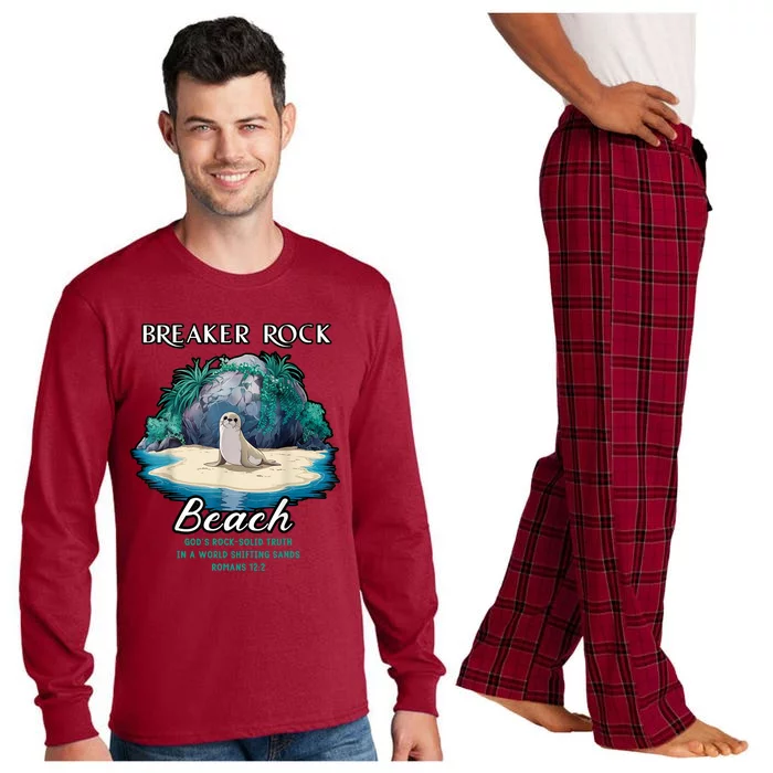 Breaker Rock Beach Solid Truth Christian Long Sleeve Pajama Set