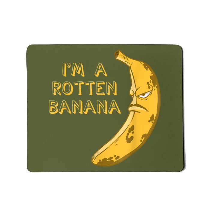 Banana Rotten Brown Frowning Face Fruit Lover Mousepad