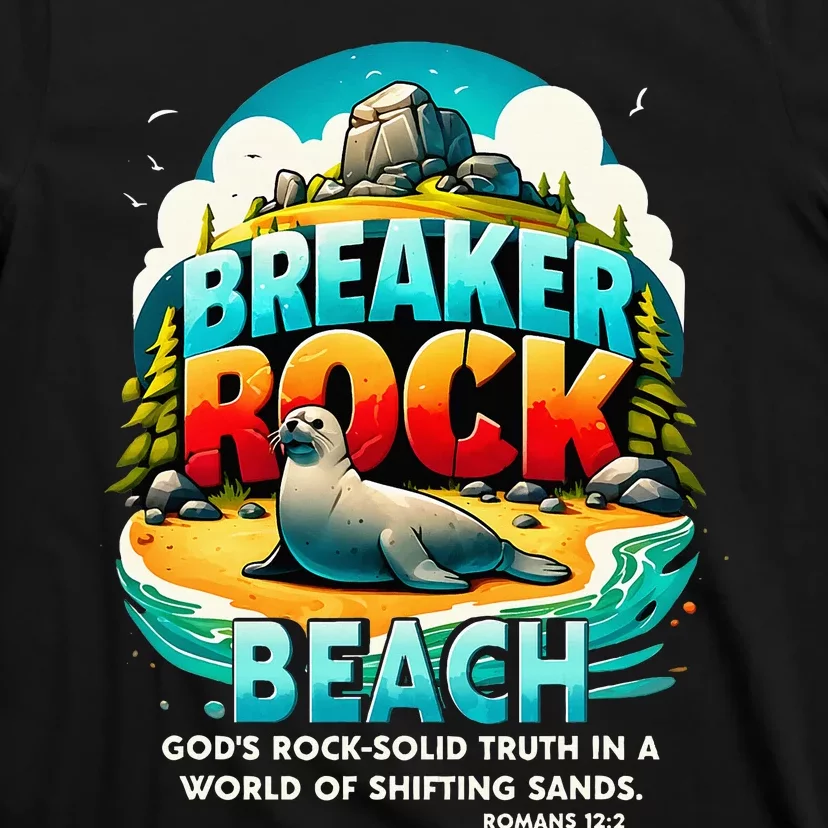 Breaker Rock Beach GodS Rocksolid Truth Christian Vbs 2024 T-Shirt