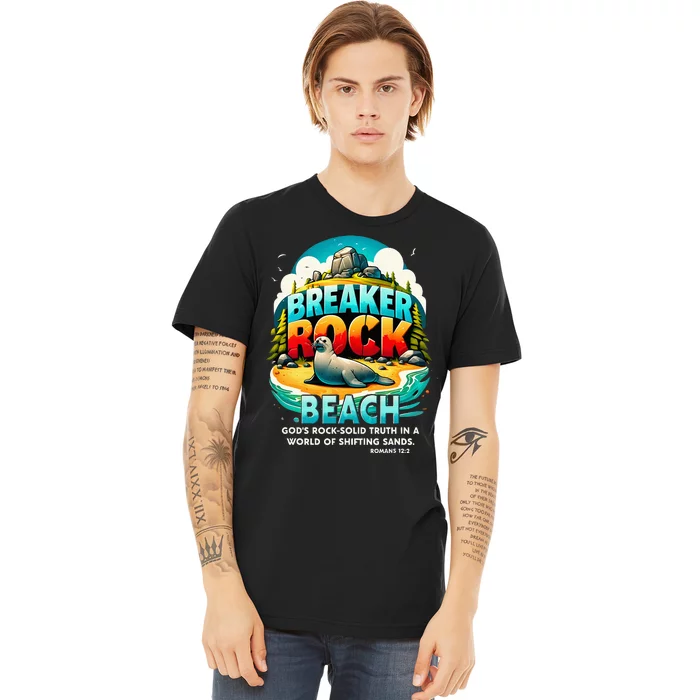 Breaker Rock Beach GodS Rocksolid Truth Christian Vbs 2024 Premium T-Shirt