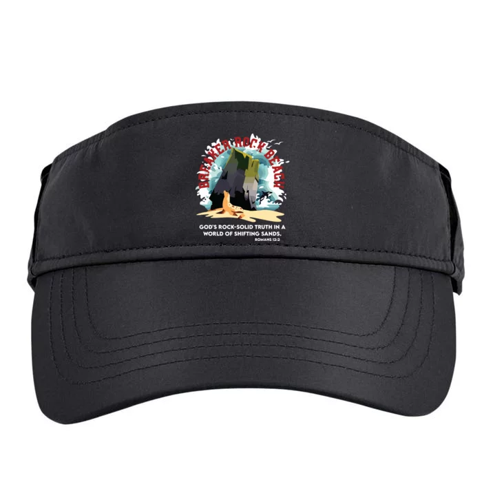 Breaker Rock Beach Gods Rock Solid Truth In A World Vbs 2024 Adult Drive Performance Visor