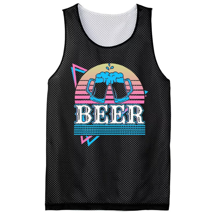 Beer Retro Mesh Reversible Basketball Jersey Tank