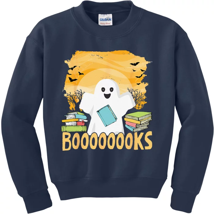 Book Reading Club Halloween Book Lovers Spooky Librarians Kids Sweatshirt