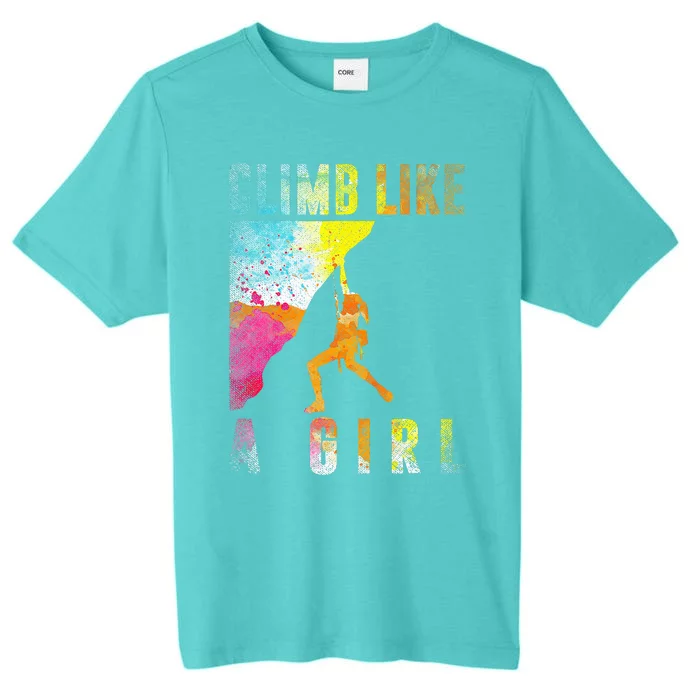 Bouldering Rock Climber ChromaSoft Performance T-Shirt