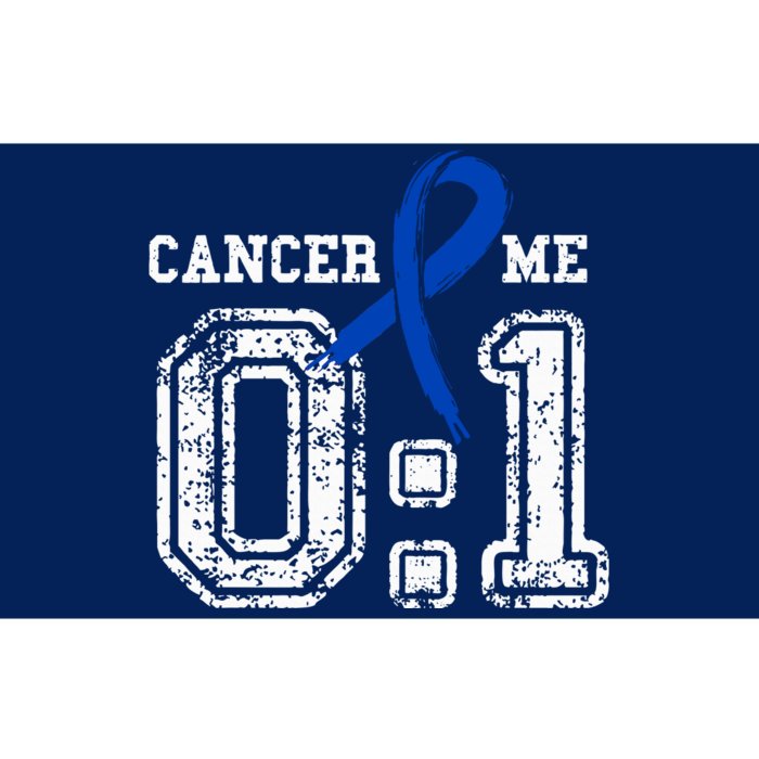 Blue Ribbon Cancer 0:1 Awareness Survivor Bumper Sticker