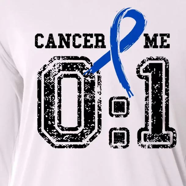 Blue Ribbon Cancer 0:1 Awareness Survivor Cooling Performance Long Sleeve Crew