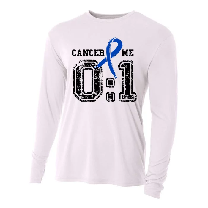 Blue Ribbon Cancer 0:1 Awareness Survivor Cooling Performance Long Sleeve Crew