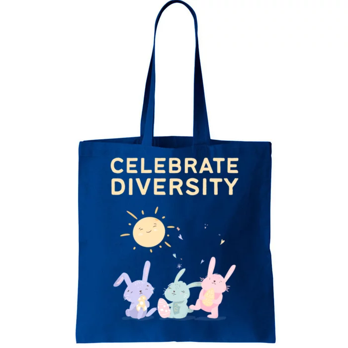 Bunny Rabbits Celebrate Diversity Gift Tote Bag