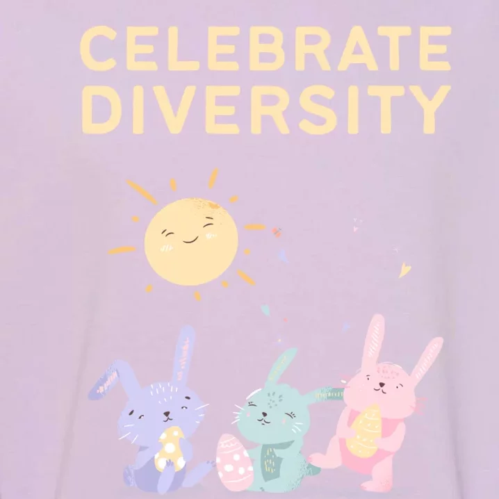 Bunny Rabbits Celebrate Diversity Gift Garment-Dyed Sweatshirt