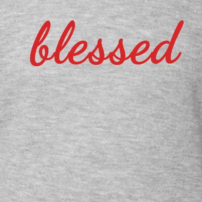 Blessed Red Christian Toddler Sweatshirt