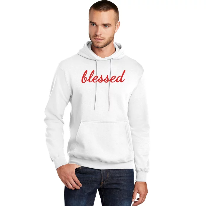 Blessed Red Christian Hoodie