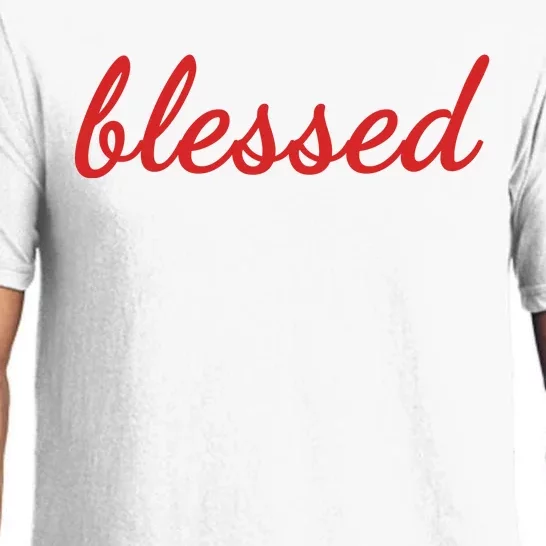 Blessed Red Christian Pajama Set