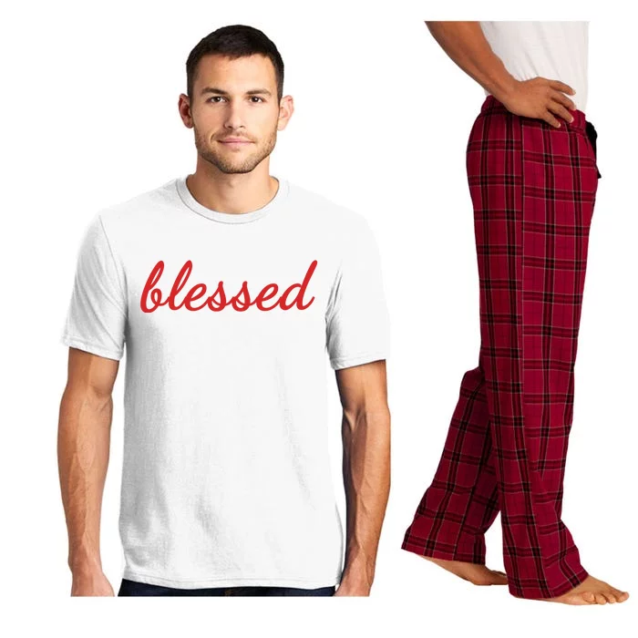 Blessed Red Christian Pajama Set