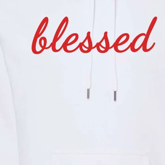 Blessed Red Christian Premium Hoodie