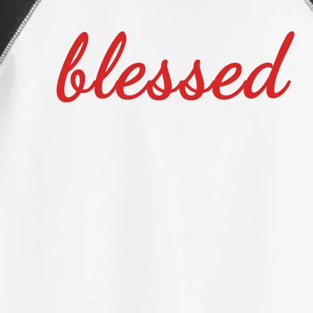 Blessed Red Christian Toddler Fine Jersey T-Shirt