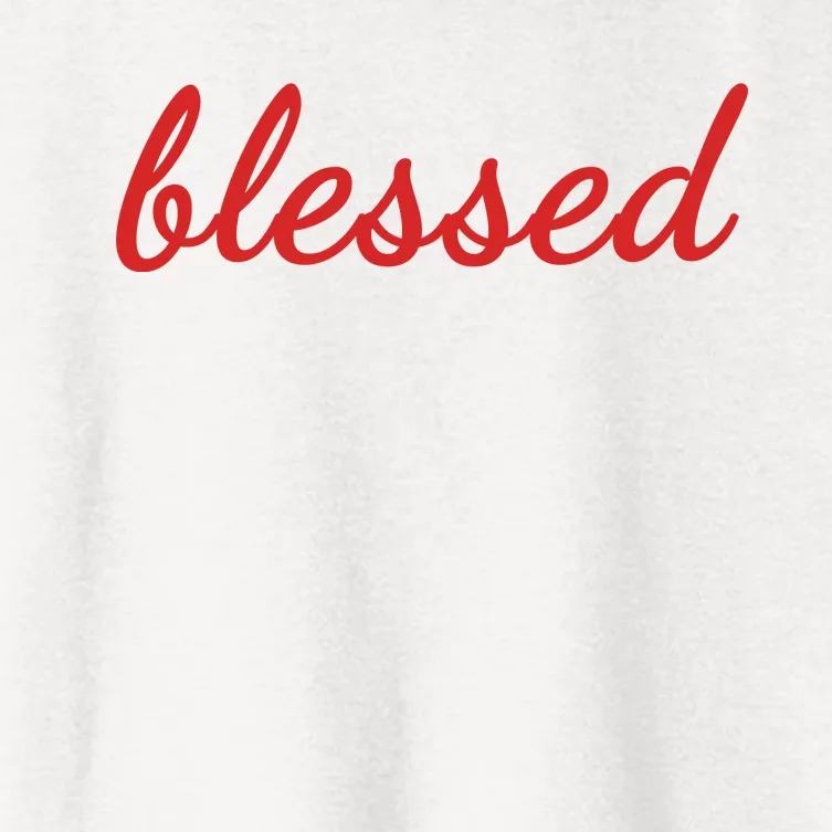 Blessed Red Christian Women's Crop Top Tee