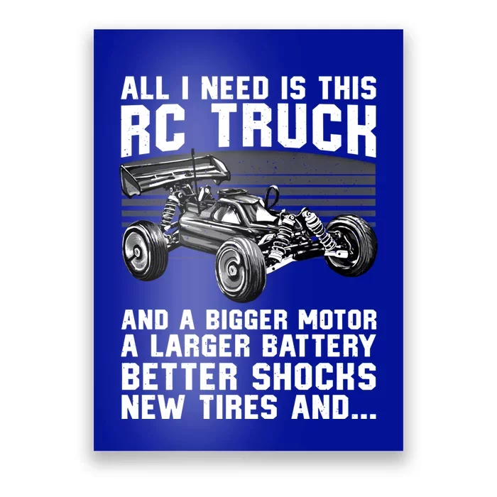 Best Rc Car Design Rc Car Racing Lovers Gift Poster