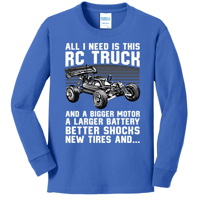 Best Rc Car Design Rc Car Racing Lovers Gift Kids Long Sleeve Shirt