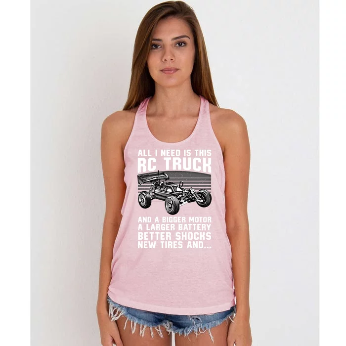 Best Rc Car Design Rc Car Racing Lovers Gift Women's Knotted Racerback Tank