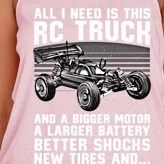 Best Rc Car Design Rc Car Racing Lovers Gift Women's Knotted Racerback Tank