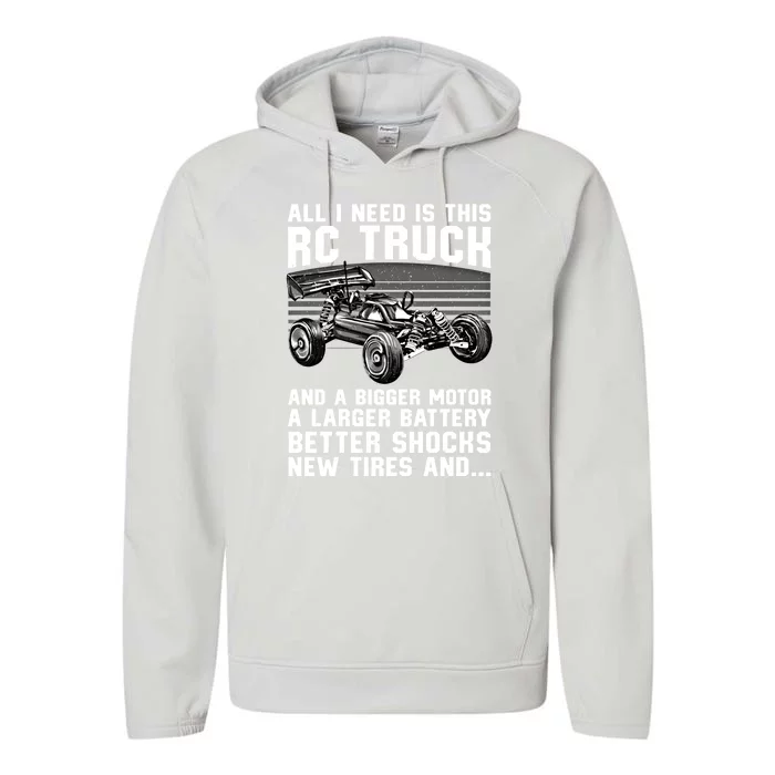 Best Rc Car Design Rc Car Racing Lovers Gift Performance Fleece Hoodie