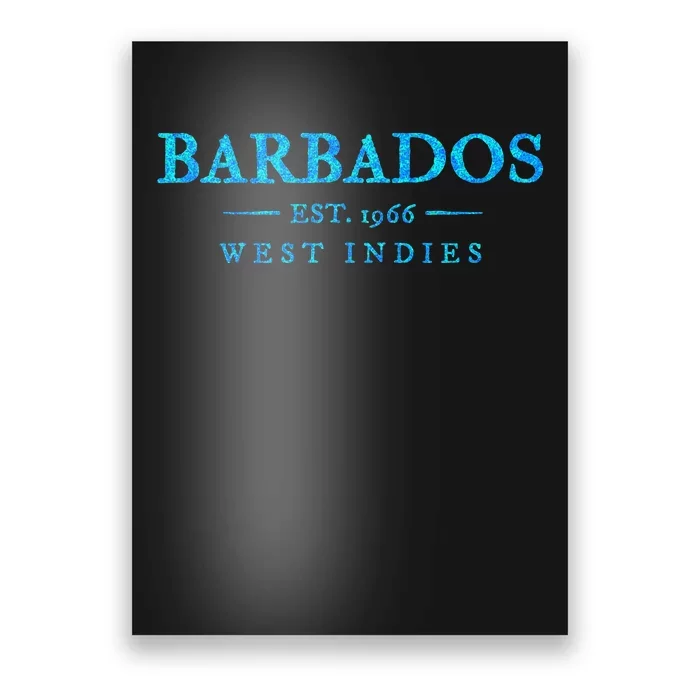 Barbados Retro Colorful Text Women Cruise Souvenir Poster