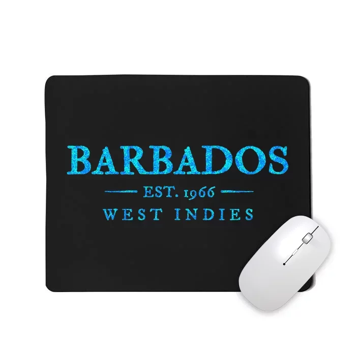 Barbados Retro Colorful Text Cruise Souvenir Mousepad