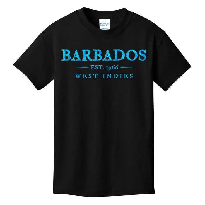 Barbados Retro Colorful Text Cruise Souvenir Kids T-Shirt