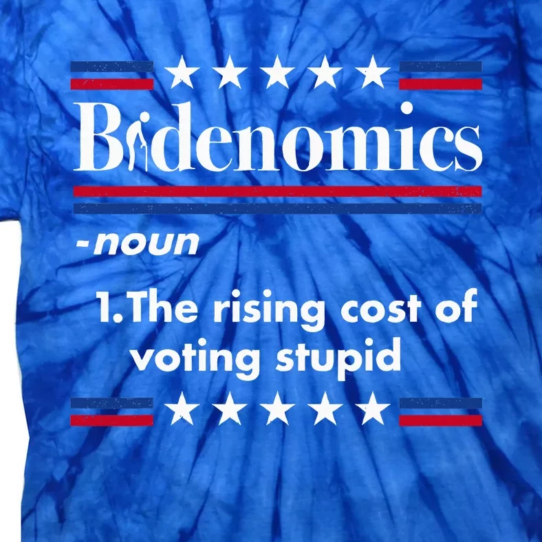 Bidenomics Rising Cost of Voting Joe Biden Funny Satire Tie-Dye T-Shirt