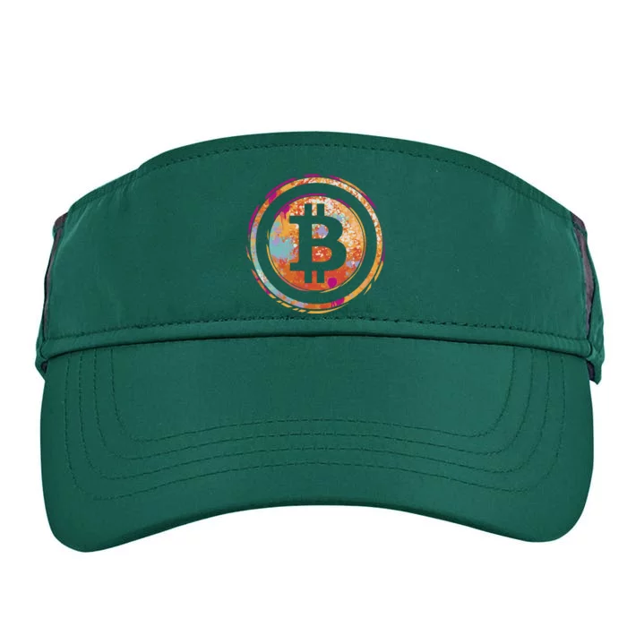 Bitcoin Retro Crypto Adult Drive Performance Visor