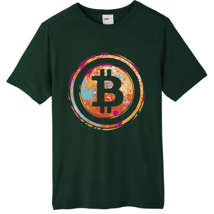 Bitcoin Retro Crypto ChromaSoft Performance T-Shirt