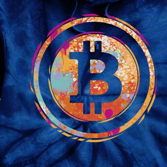 Bitcoin Retro Crypto Tie Dye Hoodie