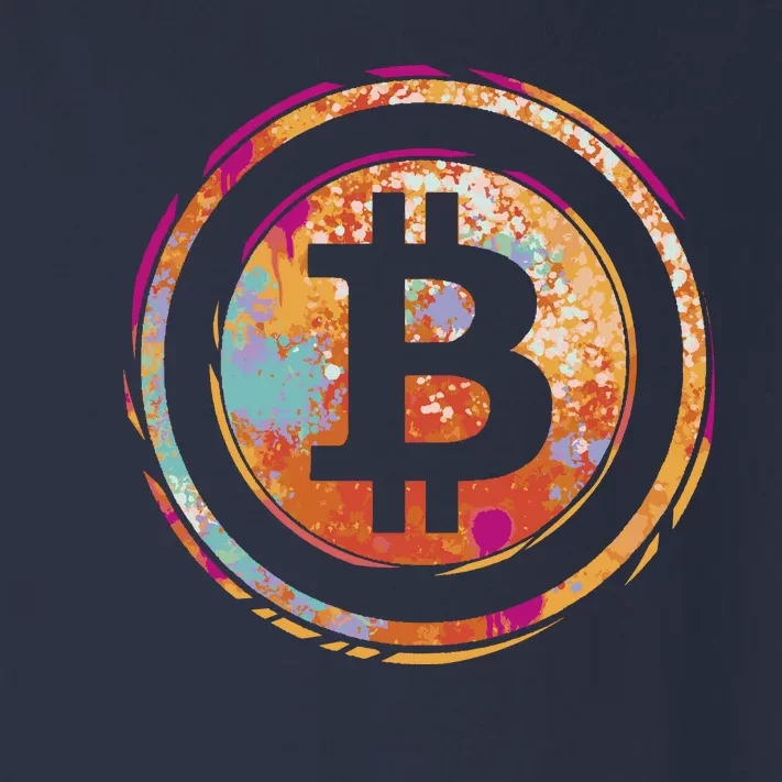 Bitcoin Retro Crypto Toddler Long Sleeve Shirt