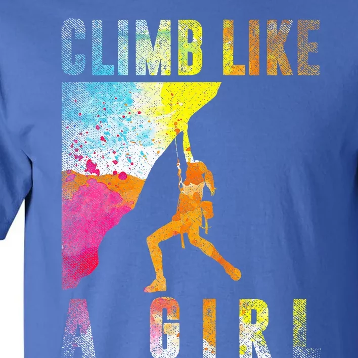 Bouldering Rock Climber Rock Climbing Tall T-Shirt