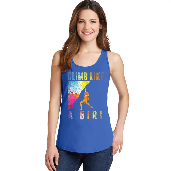 Bouldering Rock Climber Rock Climbing Ladies Essential Tank